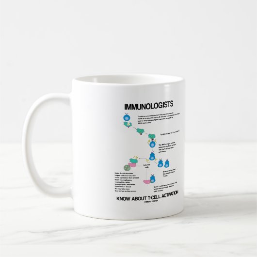Immunologen kennen die T-Zell-Aktivierung Kaffeetasse (Links)