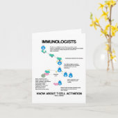 Immunologen kennen die T-Zell-Aktivierung Karte (Gelbe Blume)