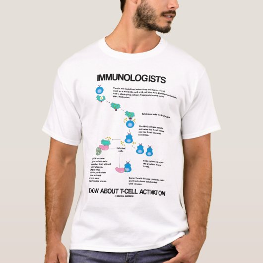 Immunologen kennen die T-Zell-Aktivierung T-Shirt (Vorderseite)