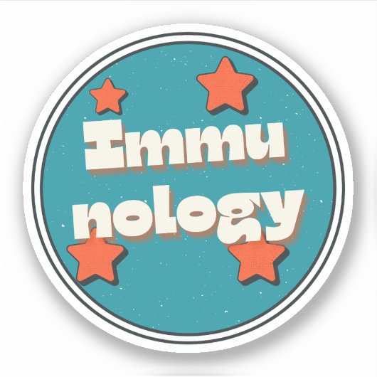 Immunologie Aufkleber (Vorderseite)