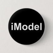 iModel nicht iPhone oder iPad lustig witzig humorv Button (Vorderseite)