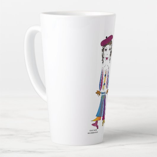 "Imogene" - Glückliche Soule Latte Tasse (Linke Ecke)