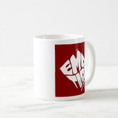 Imotion Art Is Pure – Red Art Quote Mug Kaffeetasse (VorderseiteRechts)