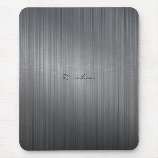 iMouse Pad aus schwarzem Brushed Mousepad (Vorne)
