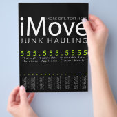 iMove. Beförderung von Hauling-Werbung Flyer (Hand)