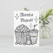 iMovie Time Themed Geburtstagsparty Einladung (Stehend Vorderseite)