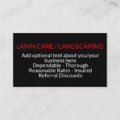 iMow. Die fördernde Visitenkarte (Rückseite)