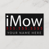 iMow. Die fördernde Visitenkarte (Vorderseite)