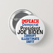 Impact Demokratische Präsidentin Biden Button (Vorne & Hinten)