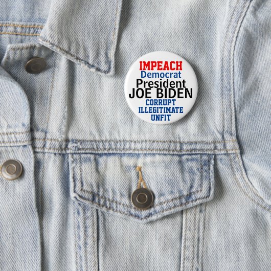Impact Demokratische Präsidentin Biden Button (Beispiel)