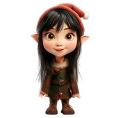 Impact Girl Christmas Elf Wrapping Paper Geschenkpapier