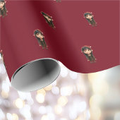 Impact Girl Christmas Elf Wrapping Paper Geschenkpapier