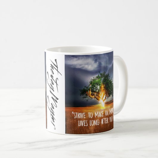 "Impact" Kaffeepause Tasse (VorderseiteRechts)