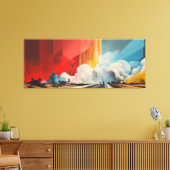 Impact No.03 - Abstract Patchwork Art Collection Leinwanddruck (Insitu (Wohnzimmer))