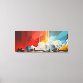 Impact No.03 - Abstract Patchwork Art Collection Leinwanddruck