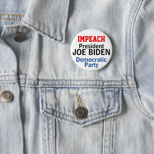 Impact Präsident Biden Democratic Party Button (Beispiel)