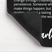 Impact-Schöpfer Inspirierende Definition Schwarz Mousepad (Ecke)