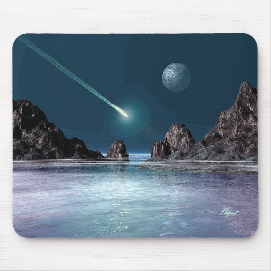 IMPACT SciFi Retro Space Art Mousepad (Vorne)