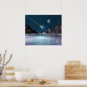 IMPACT SciFi Retro Space Art Poster (Küche)