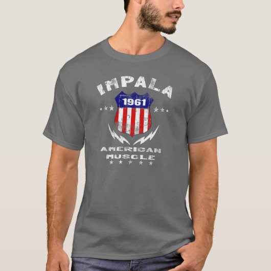 Impala-amerikanischer Muskel 1961 v3 T-Shirt (Vorderseite)