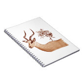 Impala Antelope Tierwelt Zeichnend Sketch Notizblock (Rechte Seite)