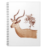 Impala Antelope Tierwelt Zeichnend Sketch Notizblock (Vorderseite)