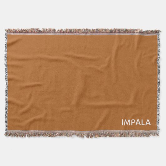 Impala braune Farbe Decke (Vorderseite)