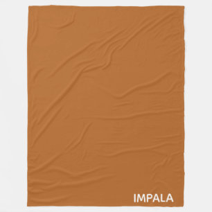 Impala braune Farbe Fleecedecke