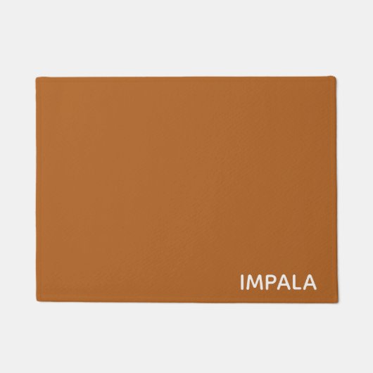 Impala braune Farbe Fußmatte (Vorderseite)