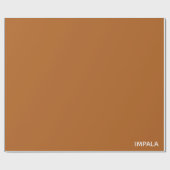 Impala braune Farbe Geschenkpapier (Flach)