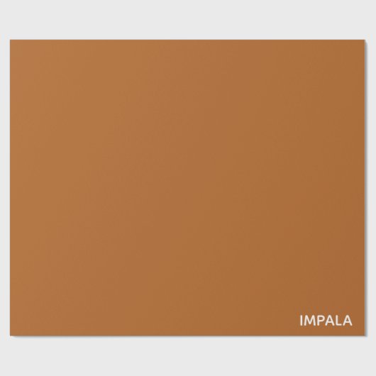 Impala braune Farbe Geschenkpapier (Flach)