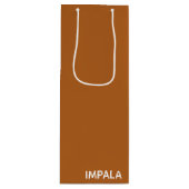 Impala braune Farbe Geschenktüte Für Weinflaschen (Vorderseite)