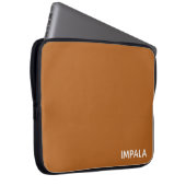 Impala braune Farbe Laptopschutzhülle (Vorne Rechts)