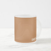 Impala braune Farbe Mattglastasse (VorderseiteRechts)