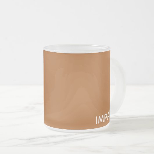 Impala braune Farbe Mattglastasse (VorderseiteRechts)