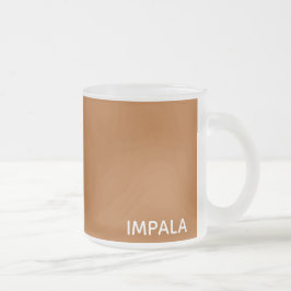 Impala braune Farbe Mattglastasse