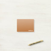 Impala braune Farbe Post-it Klebezettel (Auf Schreibtisch)