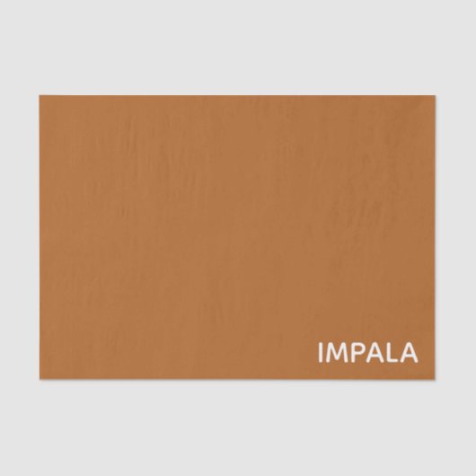 Impala braune Farbe Seidenpapier (Vorderseite)