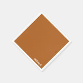 Impala braune Farbe Serviette (Ecke)