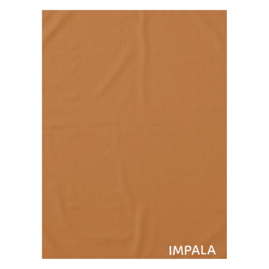 Impala braune Farbe Tischdecke (Vorderseite)