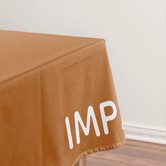Impala braune Farbe Tischdecke (Beispiel)