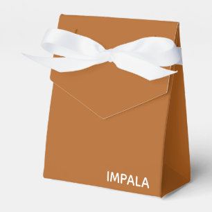 Impala-Braunfarbname Geschenkschachtel