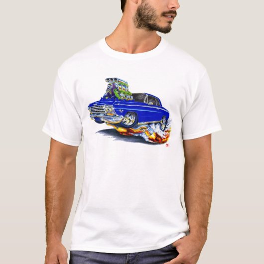 Impala-dunkelblaues Auto 1962-63 T-Shirt (Vorderseite)