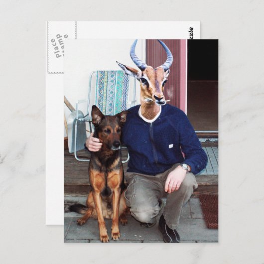 Impala-Jäger Postkarte (Vorne/Hinten)