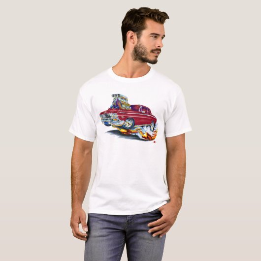 Impala-kastanienbraunes Auto 1962-63 T-Shirt (Vorne ganz)