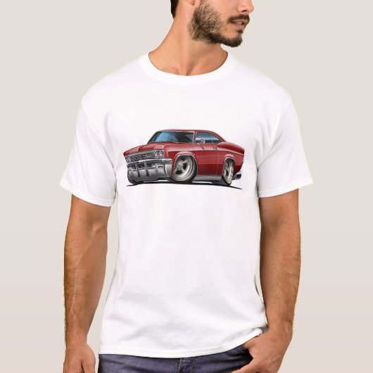 Impala-kastanienbraunes Auto 1965-66 T-Shirt (Vorderseite)