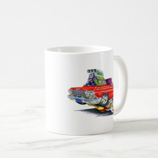 Impala-rotes Kabriolett 1962-63 Kaffeetasse (VorderseiteRechts)