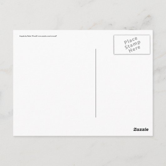 Impala-Safari-Tiere begrüßen Postkarte (Rückseite)