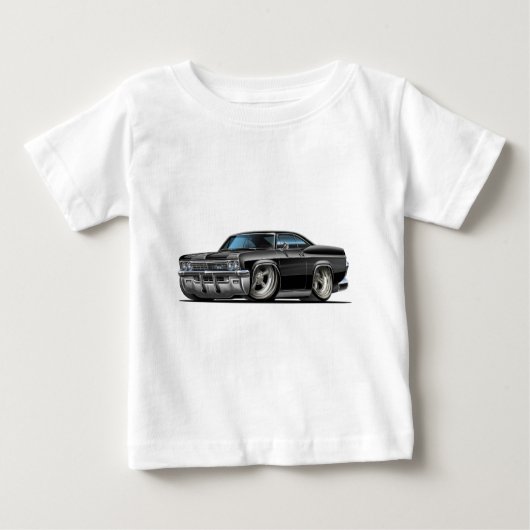 Impala-schwarzes Auto 1965-66 Baby T-shirt (Vorderseite)