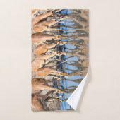 Impalas am Waterhole Badhandtuch Set (Handtuch)